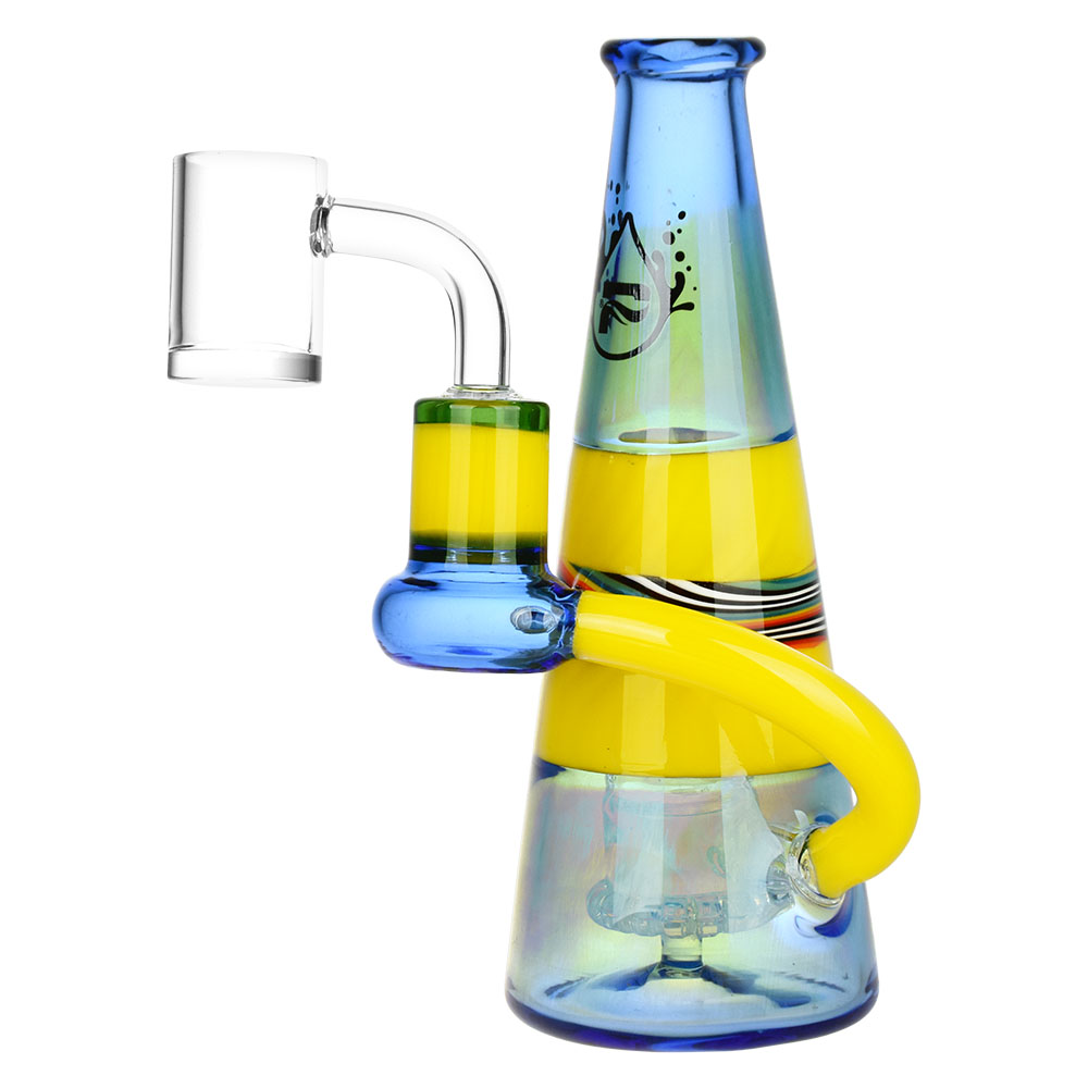 Photograph of product: $40 6.5" Eclectic Colorful Glass Dab Rig
