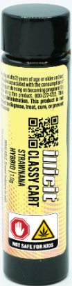 Photograph of product: Illicit Strawnana (H) Cartridge 1g