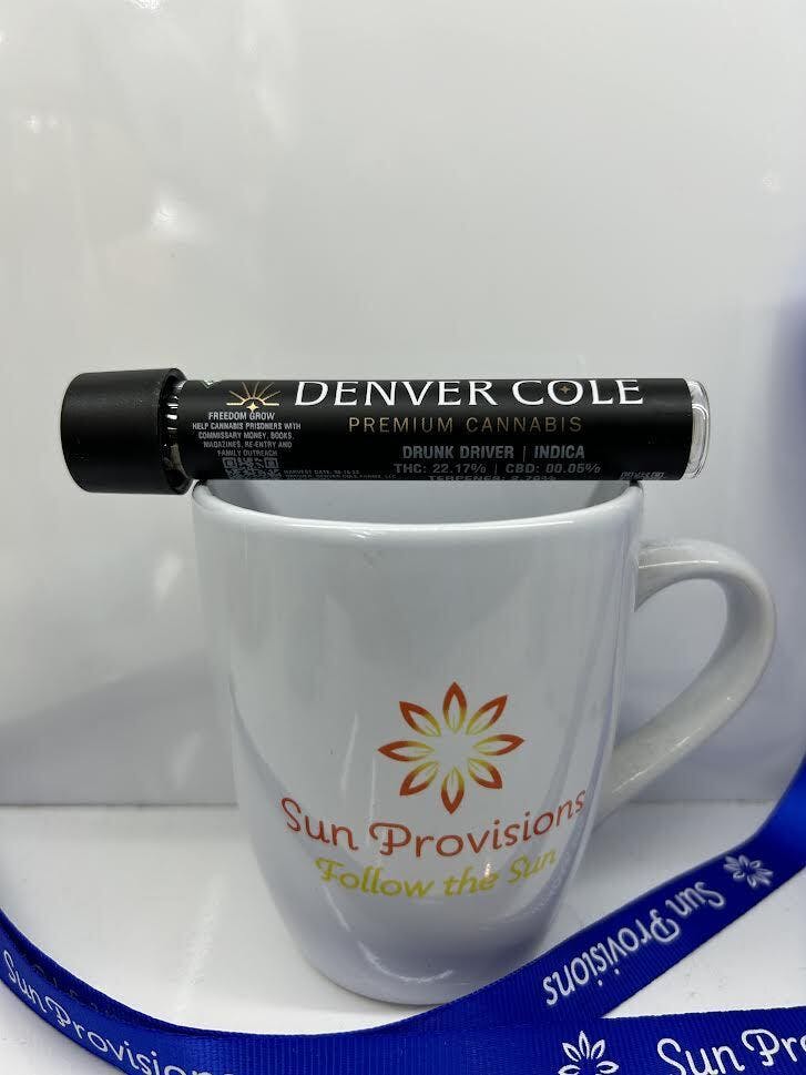 Photograph of product: 1g Pre Roll Denver Cole- Drunk Driver