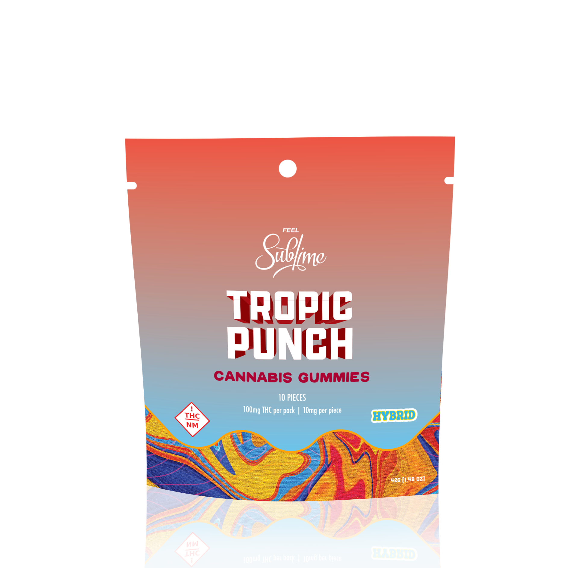 Photograph of product: Gummies Tropic Punch (Hybrid) MVE 100mg