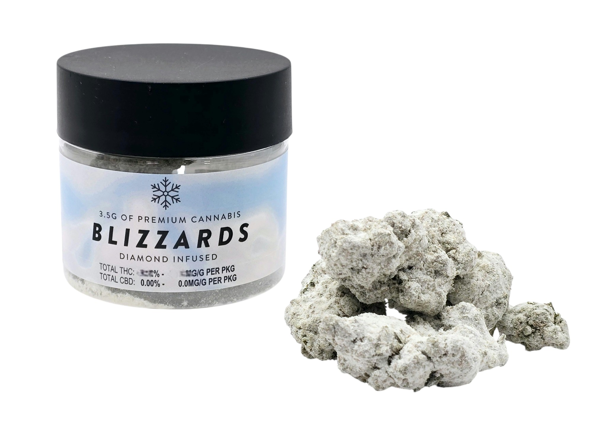 Photograph of product: Blizzards Lemon Cherry Gelato Diamond Infused Flower - 3.5g