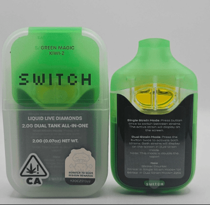 Photograph of product: Boutiq Dual Pack AIO Green Magic x Kiwi-Z Switch 1g - 