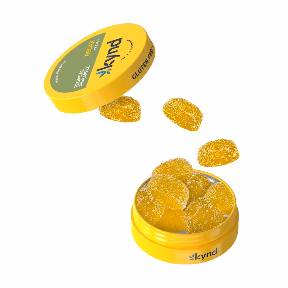 Photograph of product: Relax Tropical Pineapple | 100mg Gummies