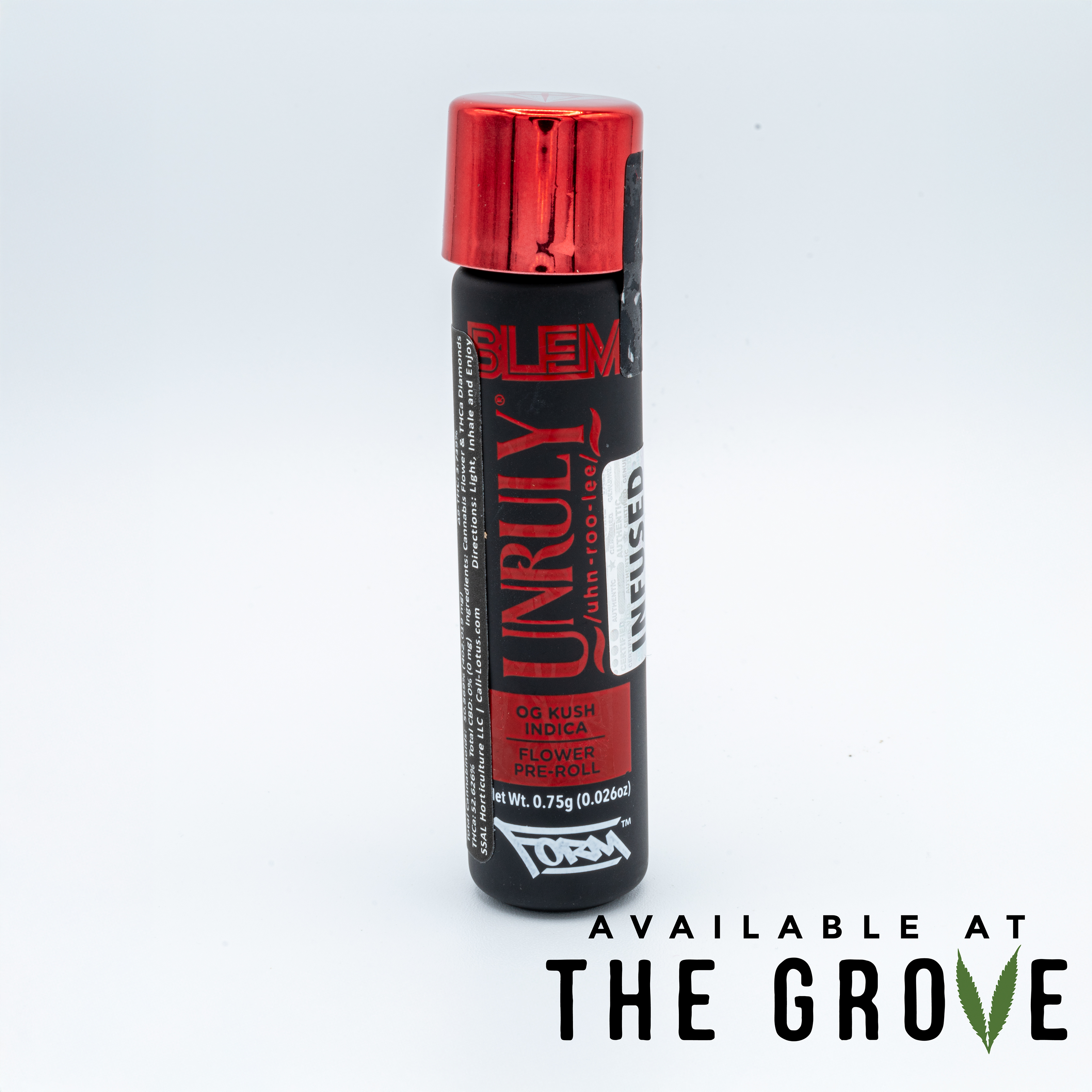 Photograph of product: BLEM | UNRULY .75g Infused Pre-Roll