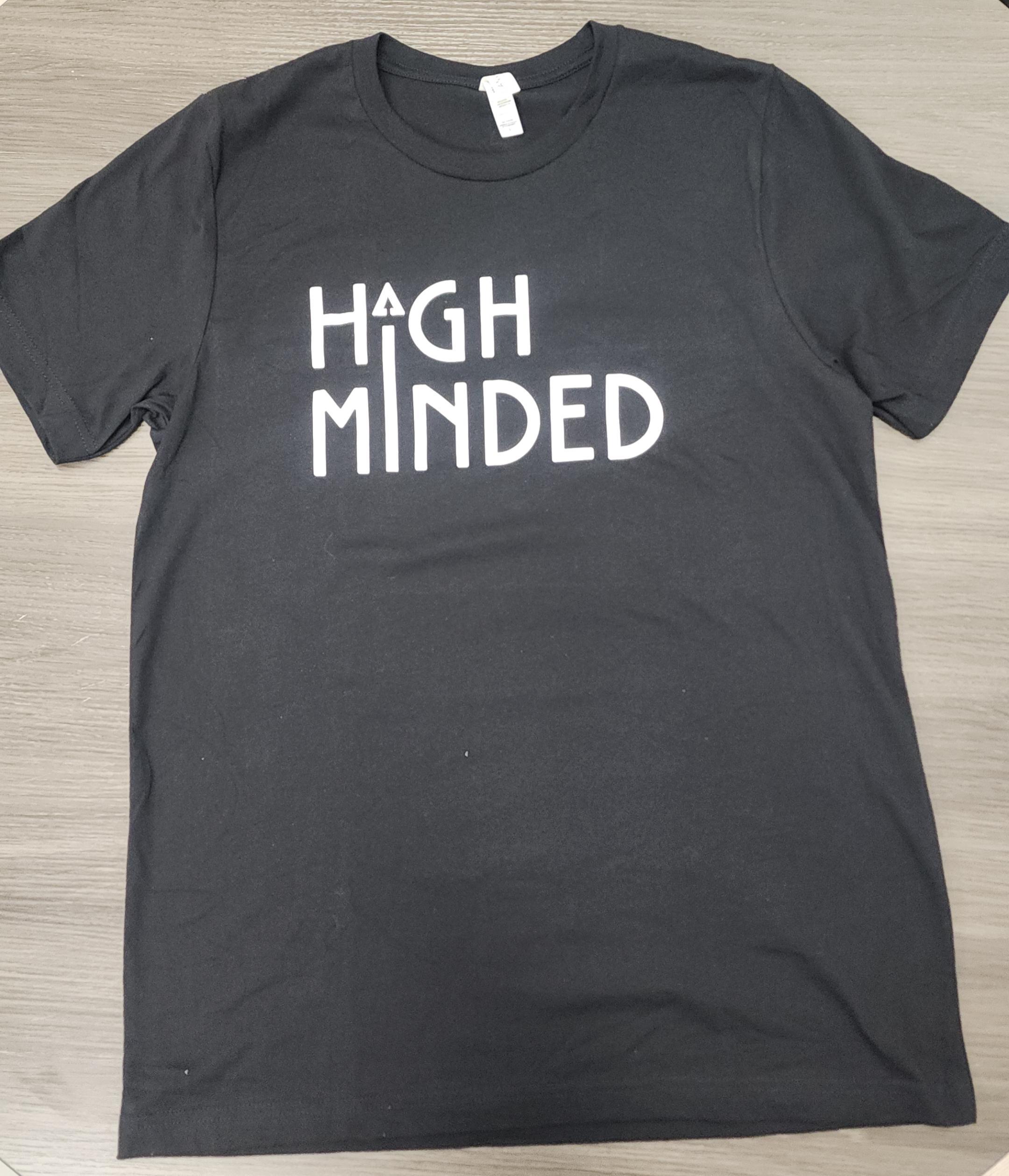 Photograph of Product: High Minded Black Tee - S