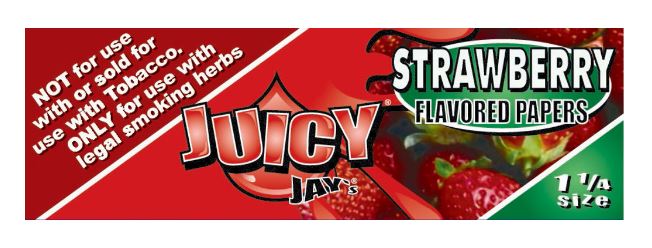 Photograph of product: Juicy Jay's Strawberry 1 1/4 Papers