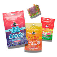 Photograph of product: Amnesia Zerds | 200mg au chocolat Rosin Gummies 5pk | Apple Burst