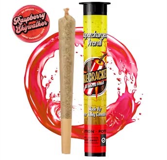Photograph of product: Raspberry Skywalker Firecracker Infused Pre-Roll | 1g