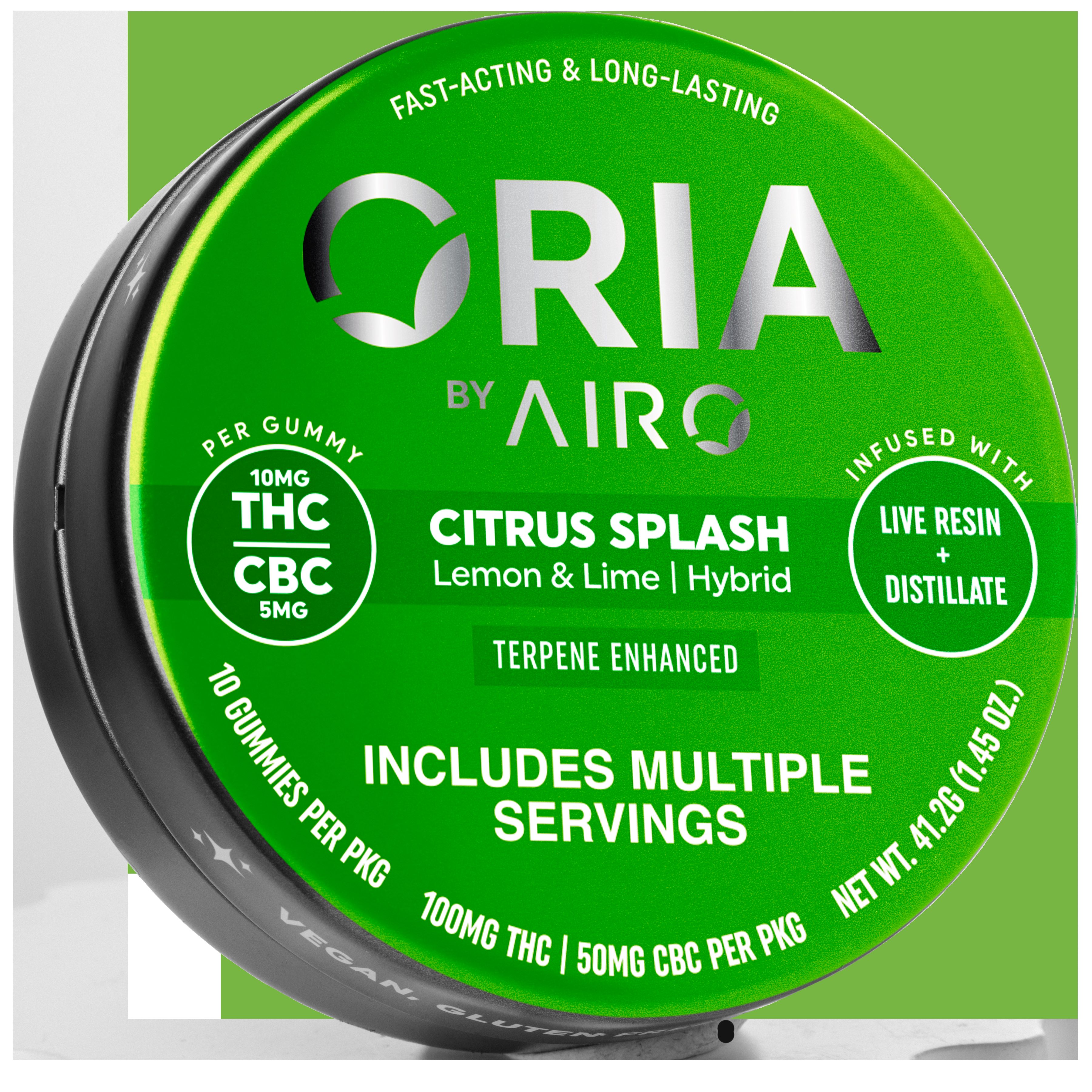 Photograph of product: Oria | Citrus Splash | [10mg x 10pk] | Edibles | Soft Lozenges