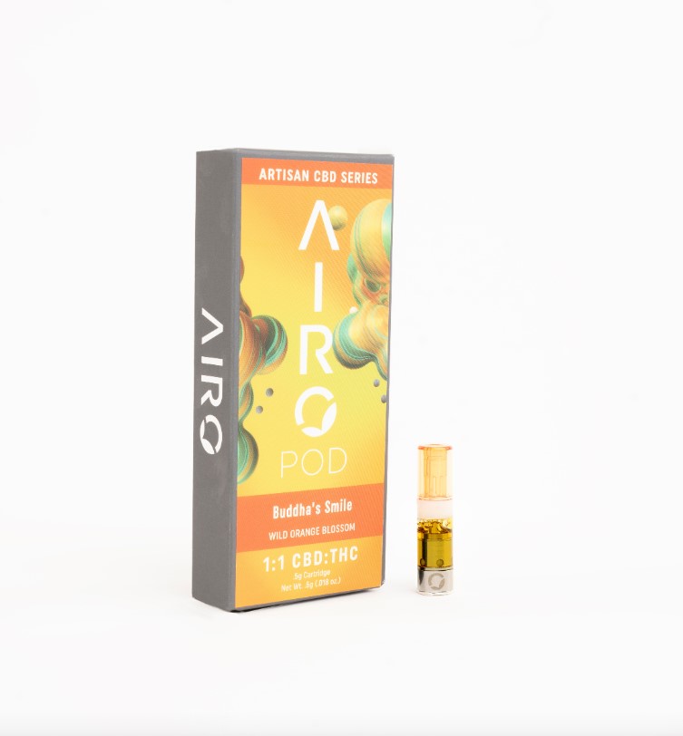 Photograph of product: Airo | Distillate Vape | Buddha's Smile 1:1 1g