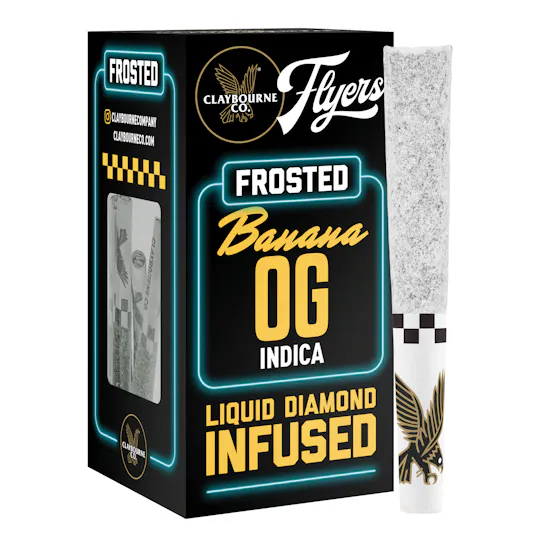 Photograph of product: Claybourne | FLQD Pre-Rolls (5pk) | I | Banana OG