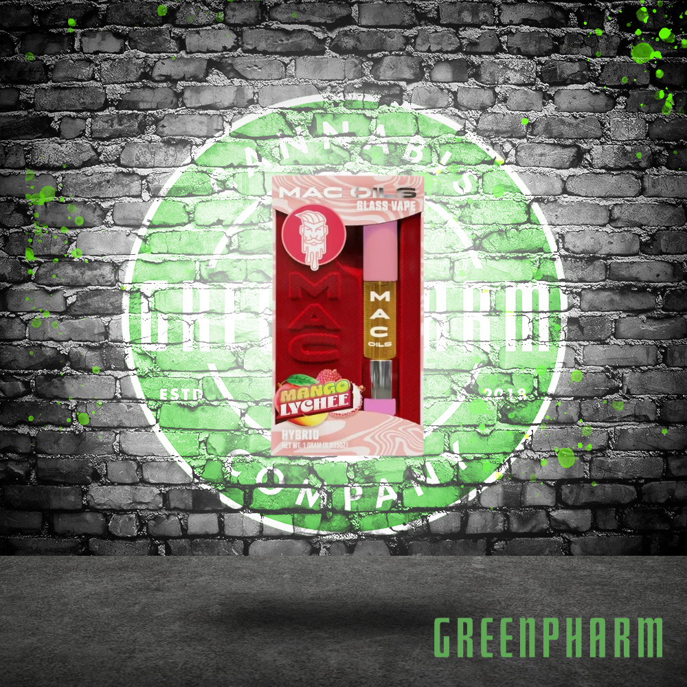 Photograph of product: Mac Oils Mango Lychee Vape Cart