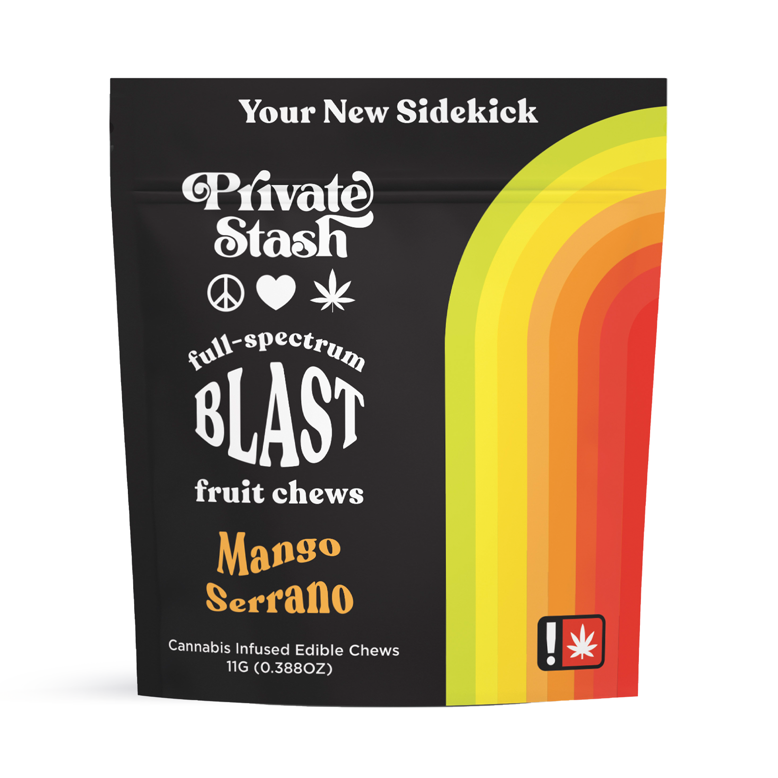 Photograph of product: Mango Serrano Full Spectrum Fruit Chew Blast | 100mg