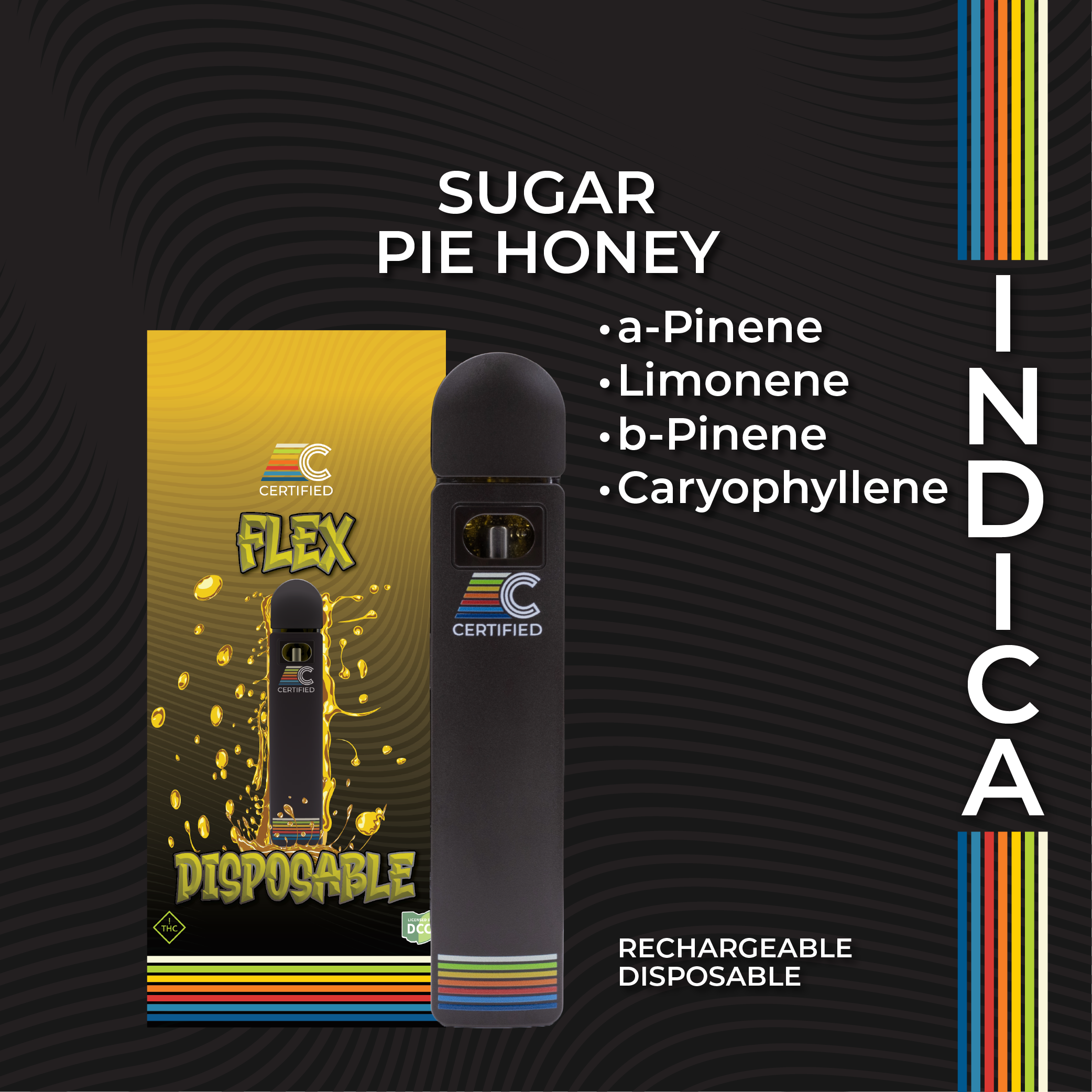 Photograph of product: Sugar Pie Honey - FLEX | 1g Disposable