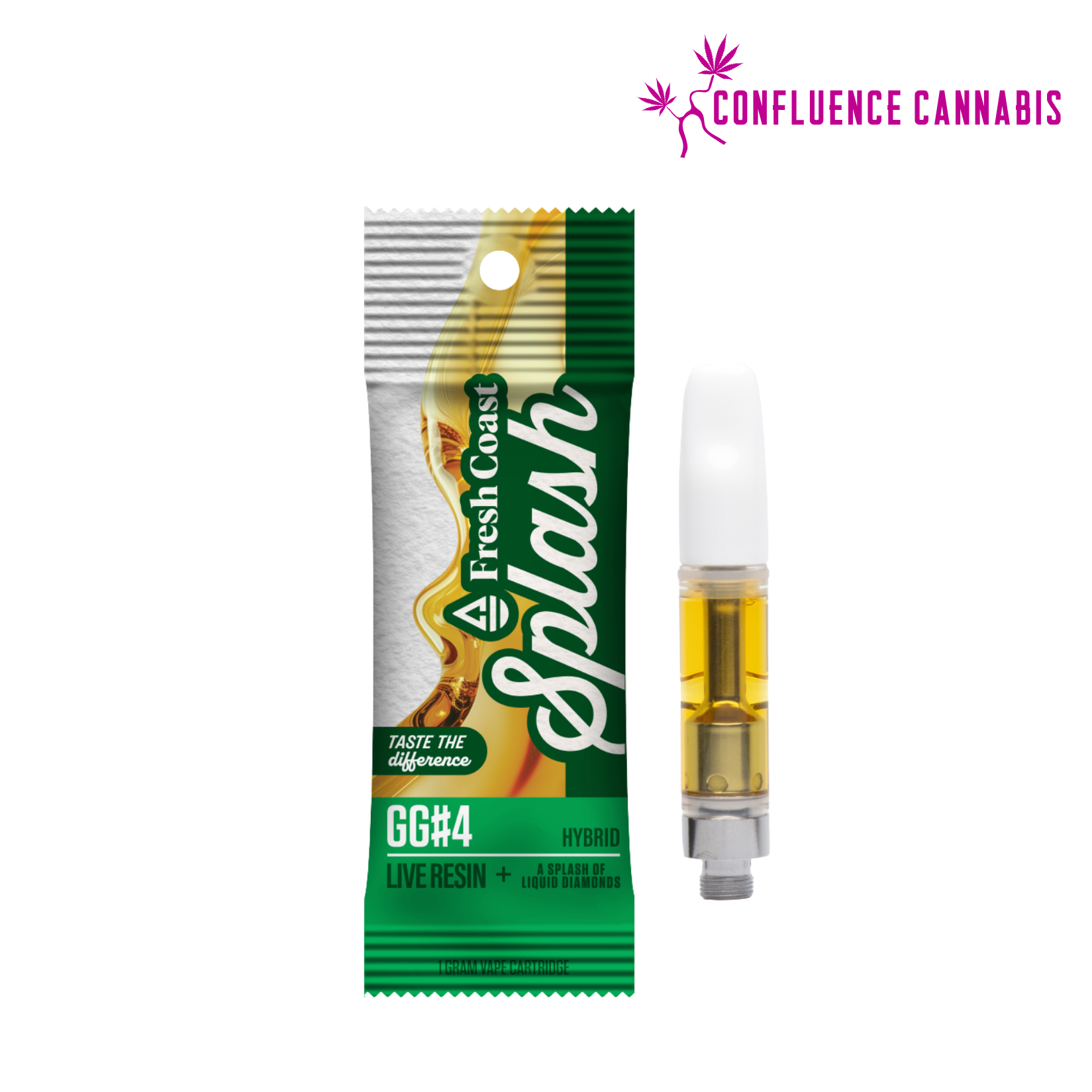 Photograph of product: GG4 Live Resin Distillate Cartridge