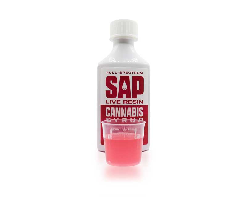 Photograph of product: Detroit Edibles 200mg SAP Syrup Fruit Punch