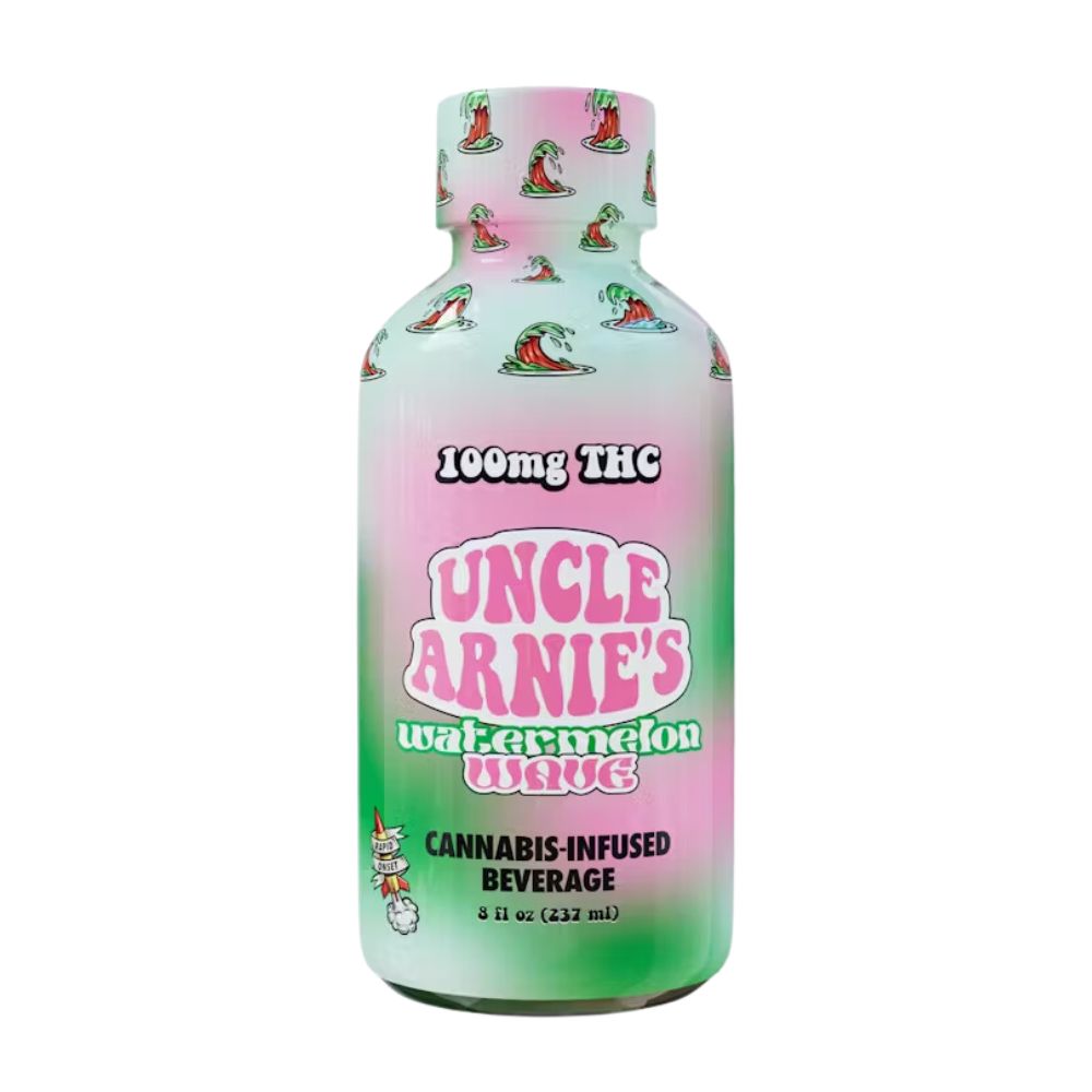 Photograph of product: Watermelon Wave | 100mg | 8oz Drink | Uncle Arnie's