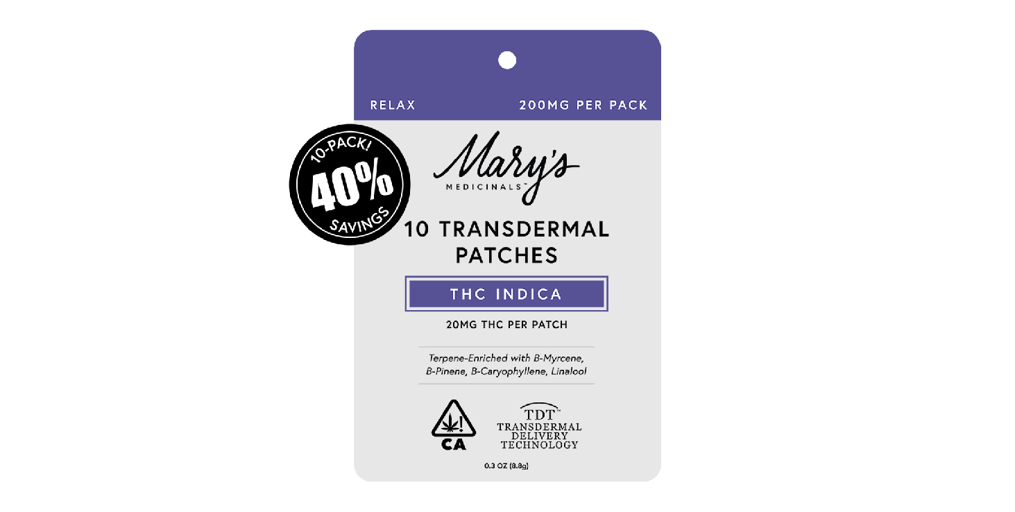 Photograph of product: Oui'd Transdermal PATCH 10pk - Mary's Medicinals