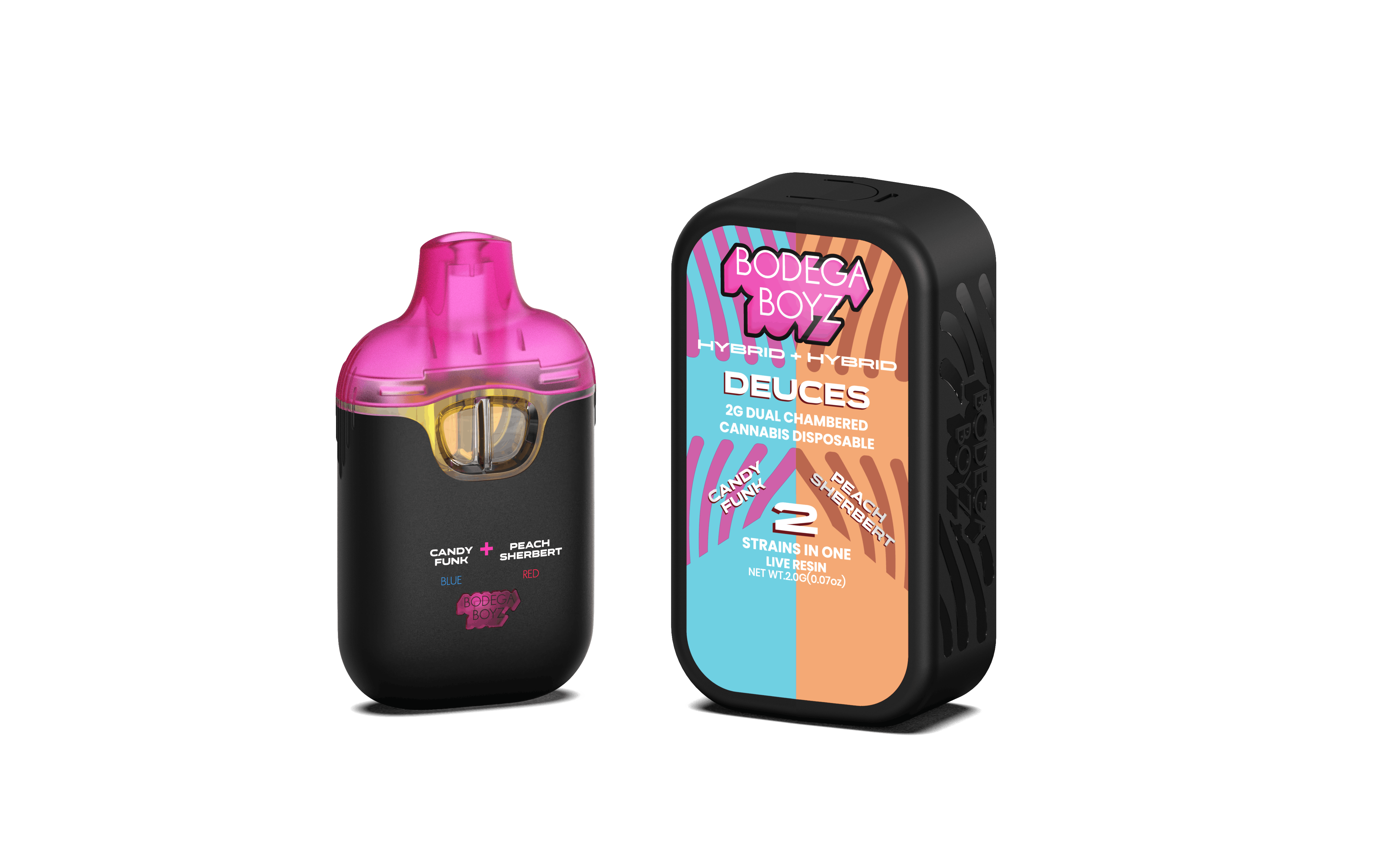 Photograph of product: Bodega Boyz Candy Funk x Peach Sherbert Dual Chamber Vape
