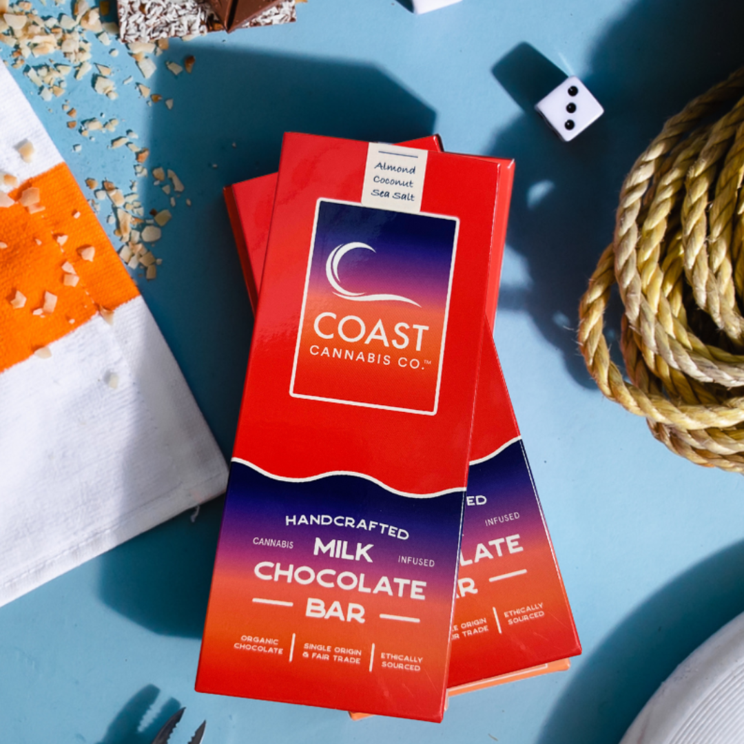Photograph of Product: Almond Coconut Sea Salt Milk Chocolate Bar | 100mg