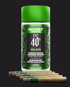Photograph of product: 40S | GELATO | MINI BLUNTS | 5PK | 2.5G