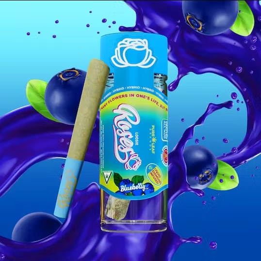 Photograph of product: Roses Single Infused PreRoll - Blueberry Loosie