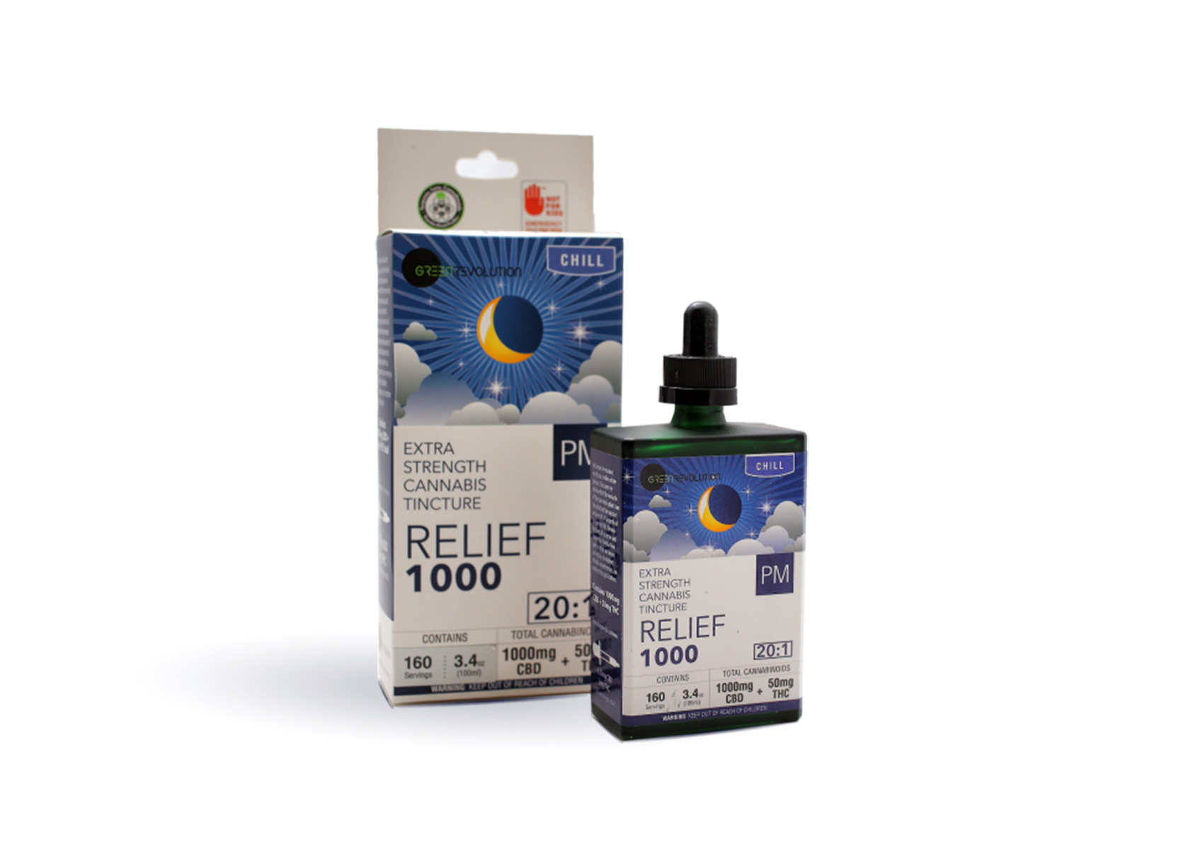 Photograph of product: Relief 1000 PM Tincture | 3.4oz