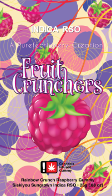 Photograph of product: Fruit Crunchers | Raspberry Oui'd | 100mg