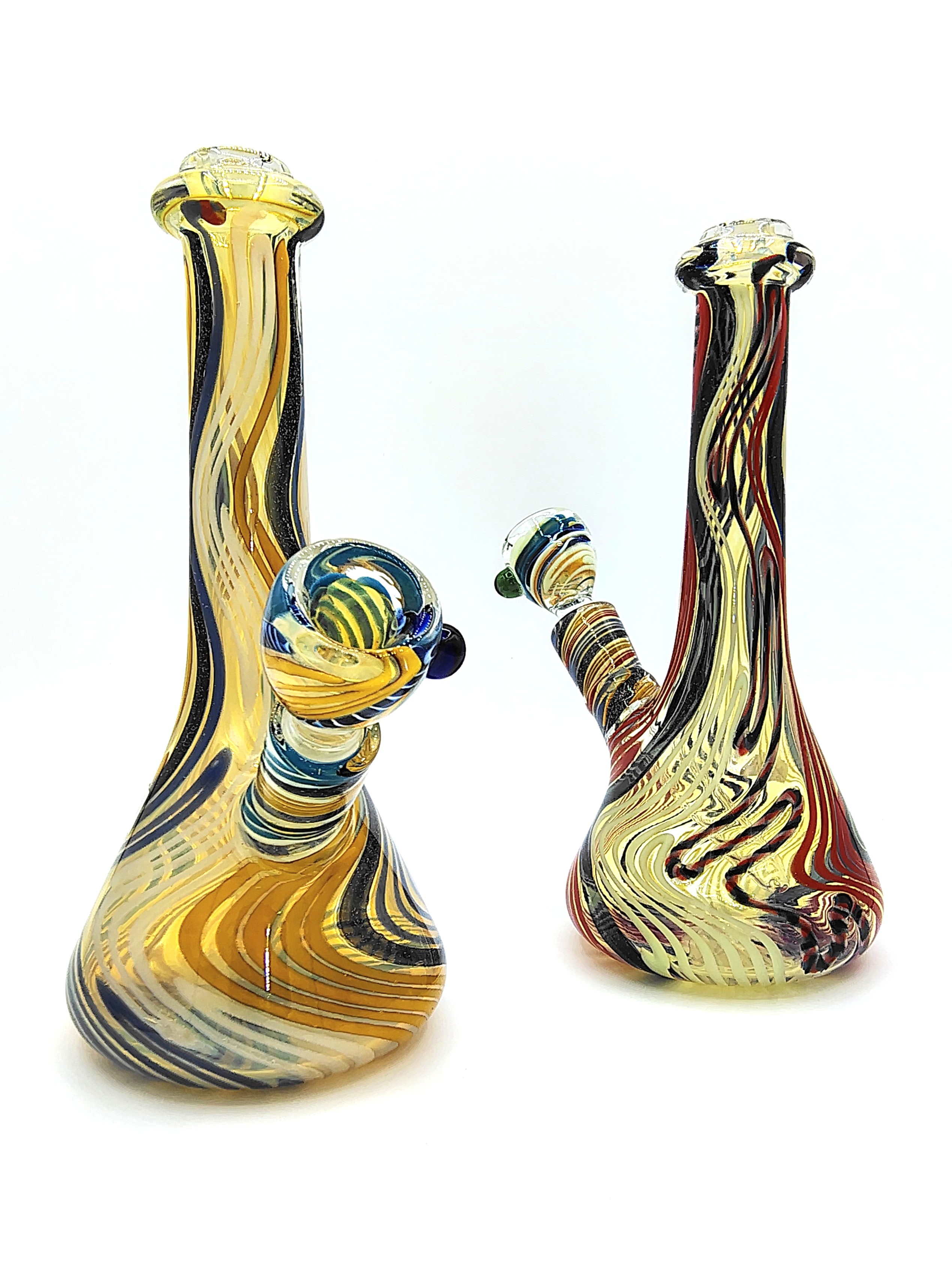 Photograph of product: HEAVY DICHROIC SMALL BEAKER BONG - 53197