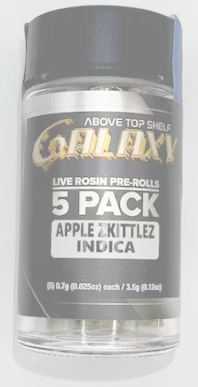 Photograph of product: Apple Zkittlez [I] - Live Rosin Infused Prerolls 5pk