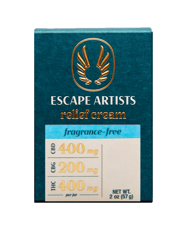 Photograph of product: Escape Artist - Fragrance Free Relief Cream [400mg CBD:200mg CBG:400mg TH-oui]