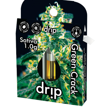 Photograph of product: Drip: Green Crack 1G Cartridge (S)