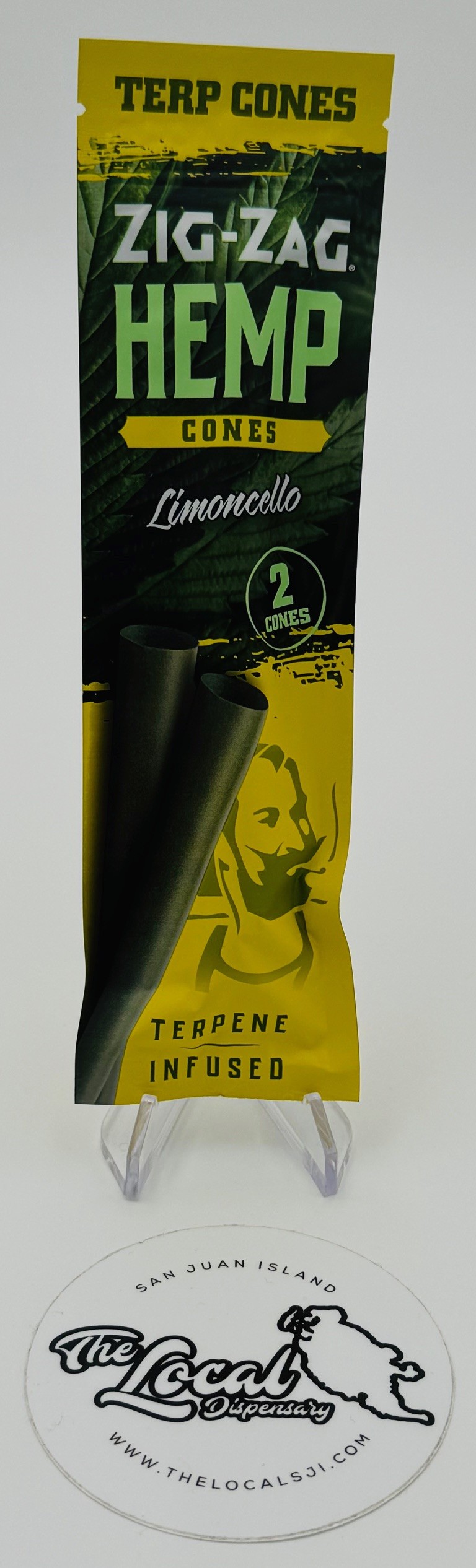 Photograph of product: Zig Zag Limoncello Hemp Cones 2pk