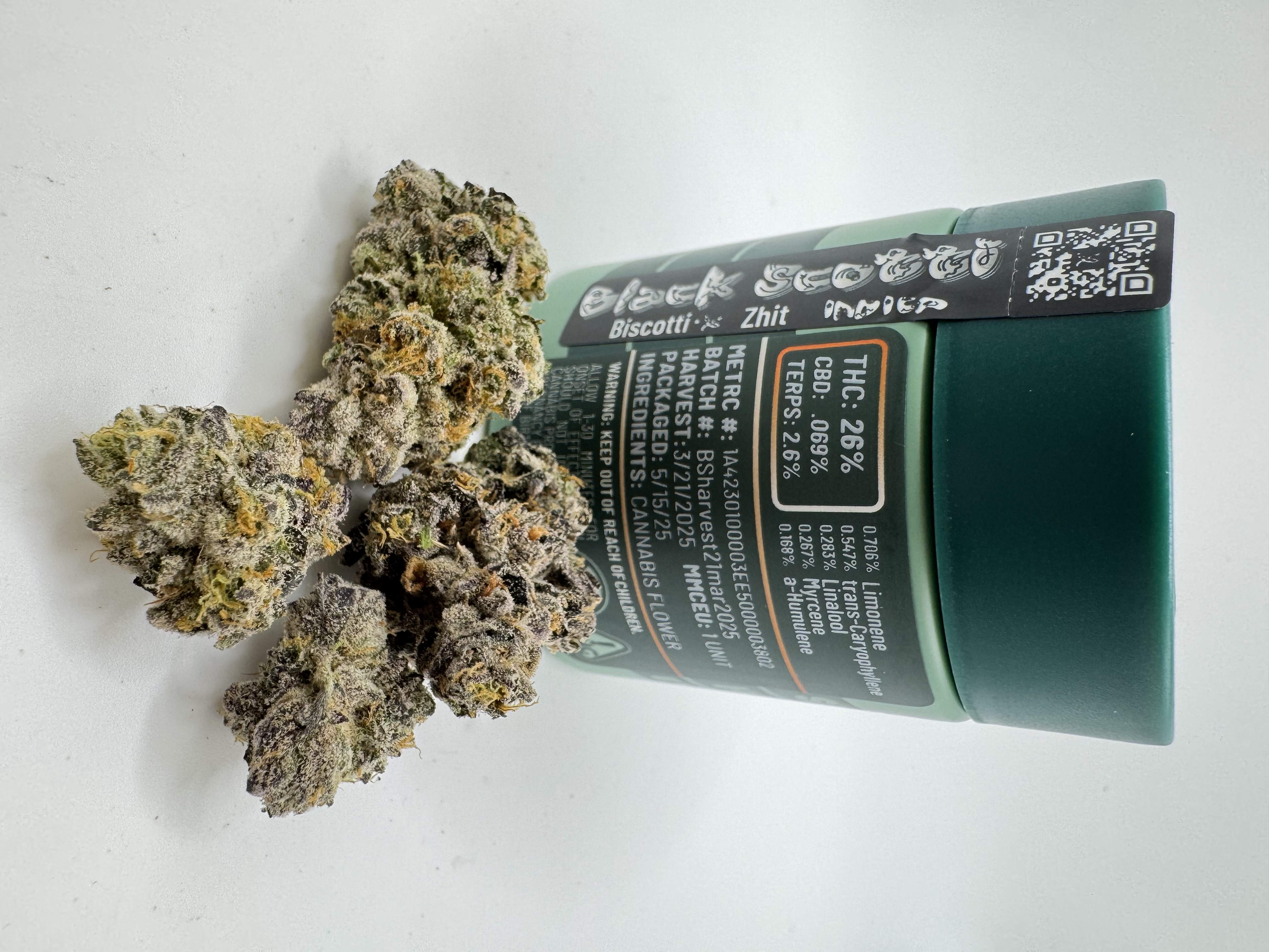 Photograph of product: Black Scotti Flower - 3.5g