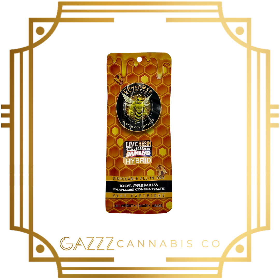 Photograph of product: Disposable | Cannabee AIO | Live Resin - Cadillac Rainbow