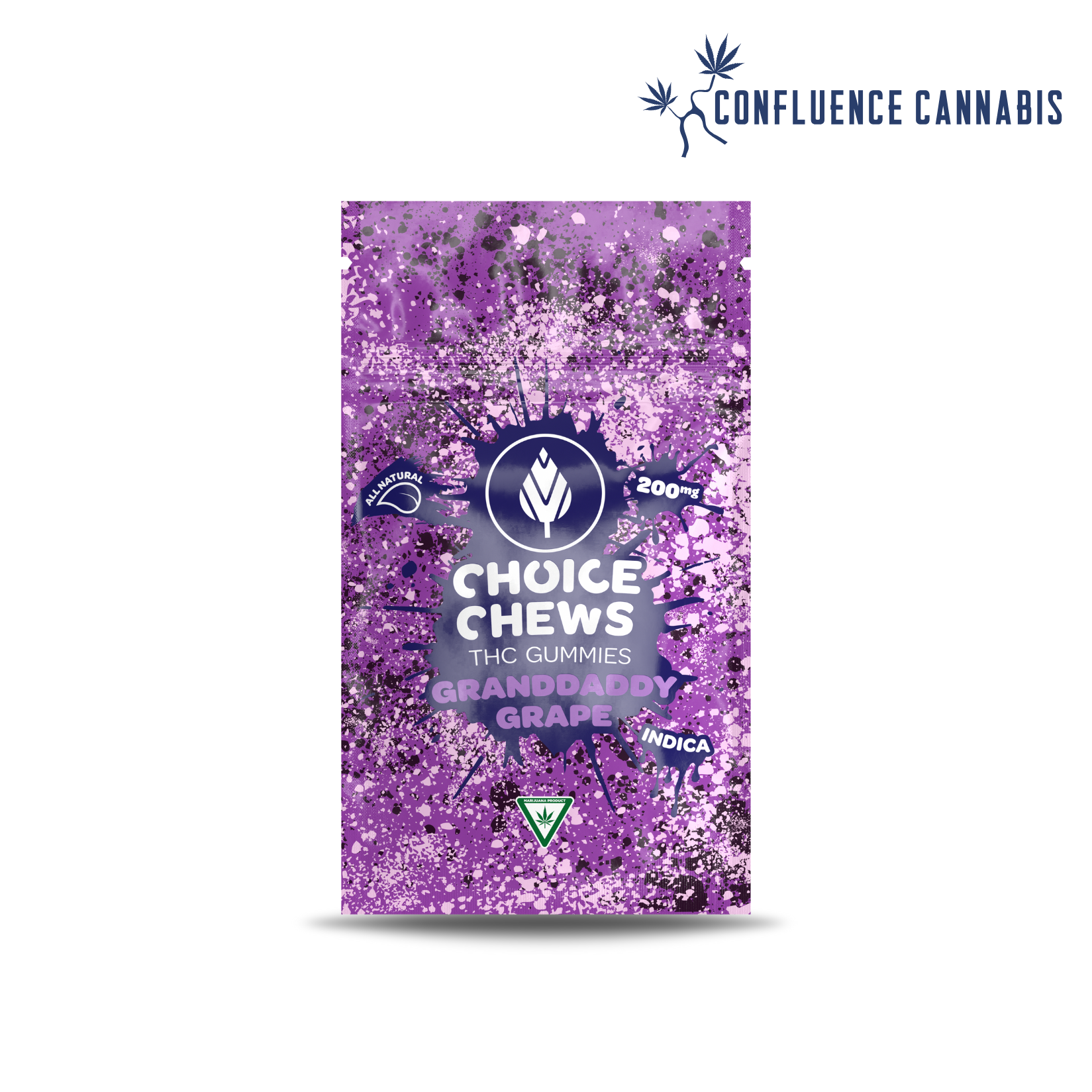 Photograph of product: Granddaddy Grape Choice Chews (High Dose)