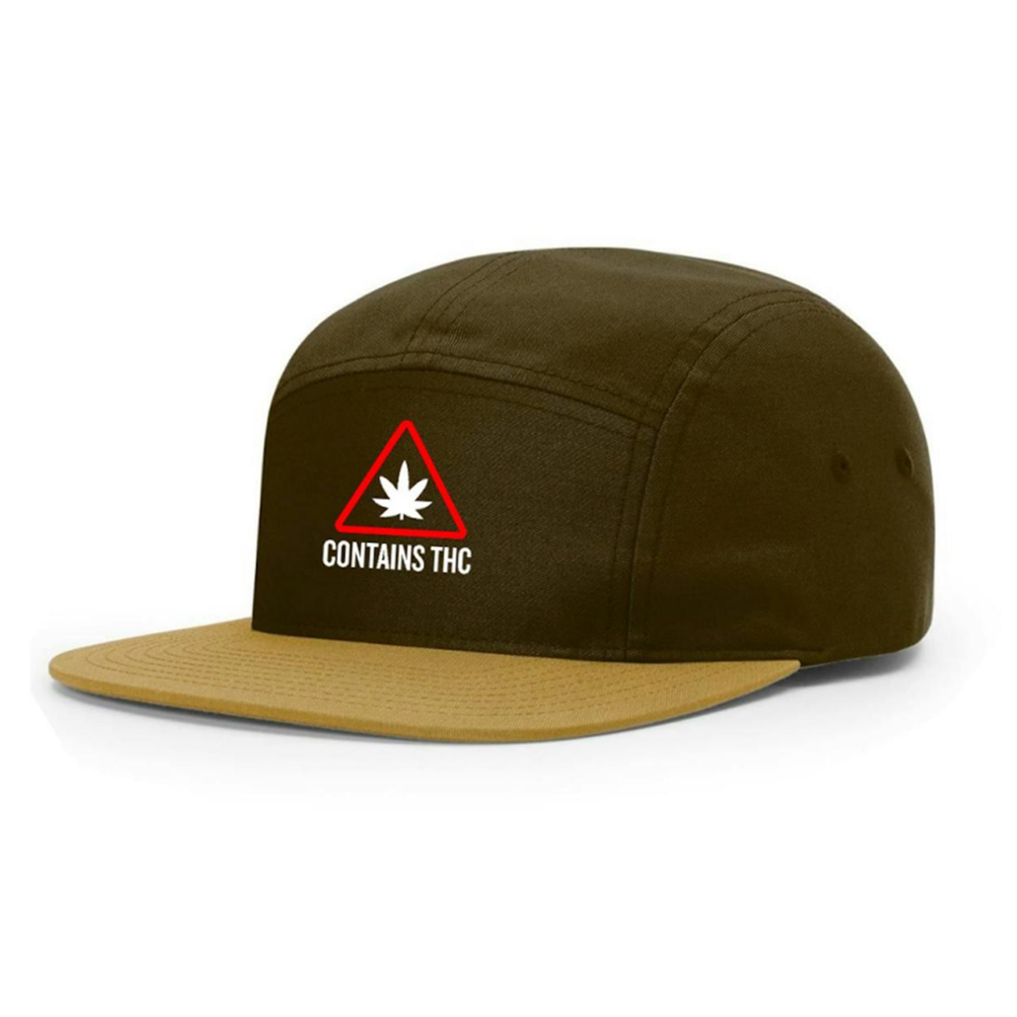 Photograph of product: Theory - 5 Panel Hat -  Contains (Green/Cream)