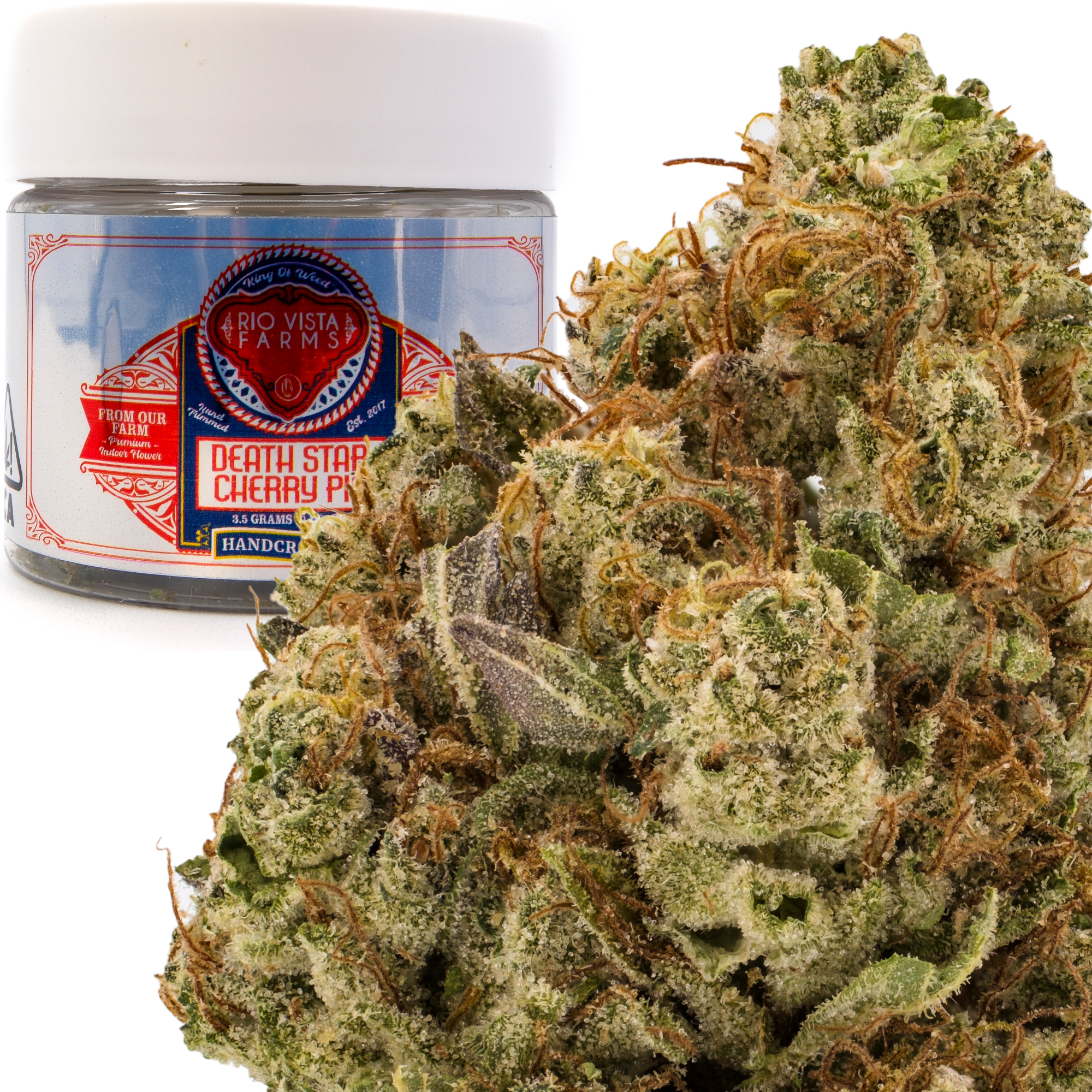 Photograph of product: Deathstar Cherry Pie 3.5g Jar - Rio Vista Farms