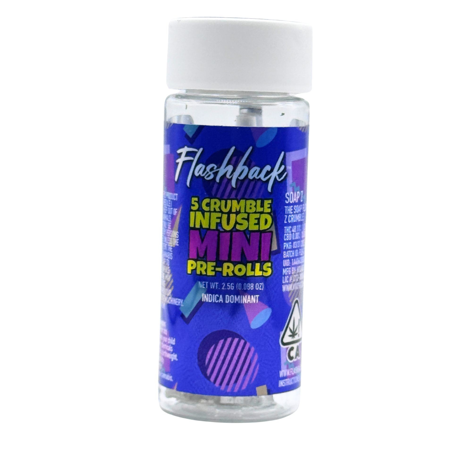 Photograph of product: Banana Cake 2.5g 5 Pack Crumble Infused Mini Pre-Rolls - Flashback