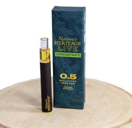 Photograph of product: Disposable Live Resin Vape - Orange Biscuits - 0.5g