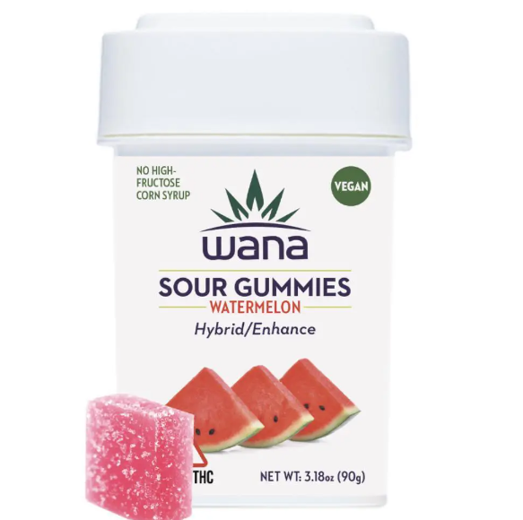 Photograph of product: Wana | Watermelon Hybrid | 10mg Chews (10pk)