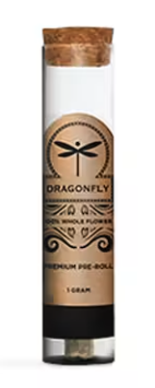 Photograph of product: Dragonfly Single Infused Pre-Roll - Grape Fizz