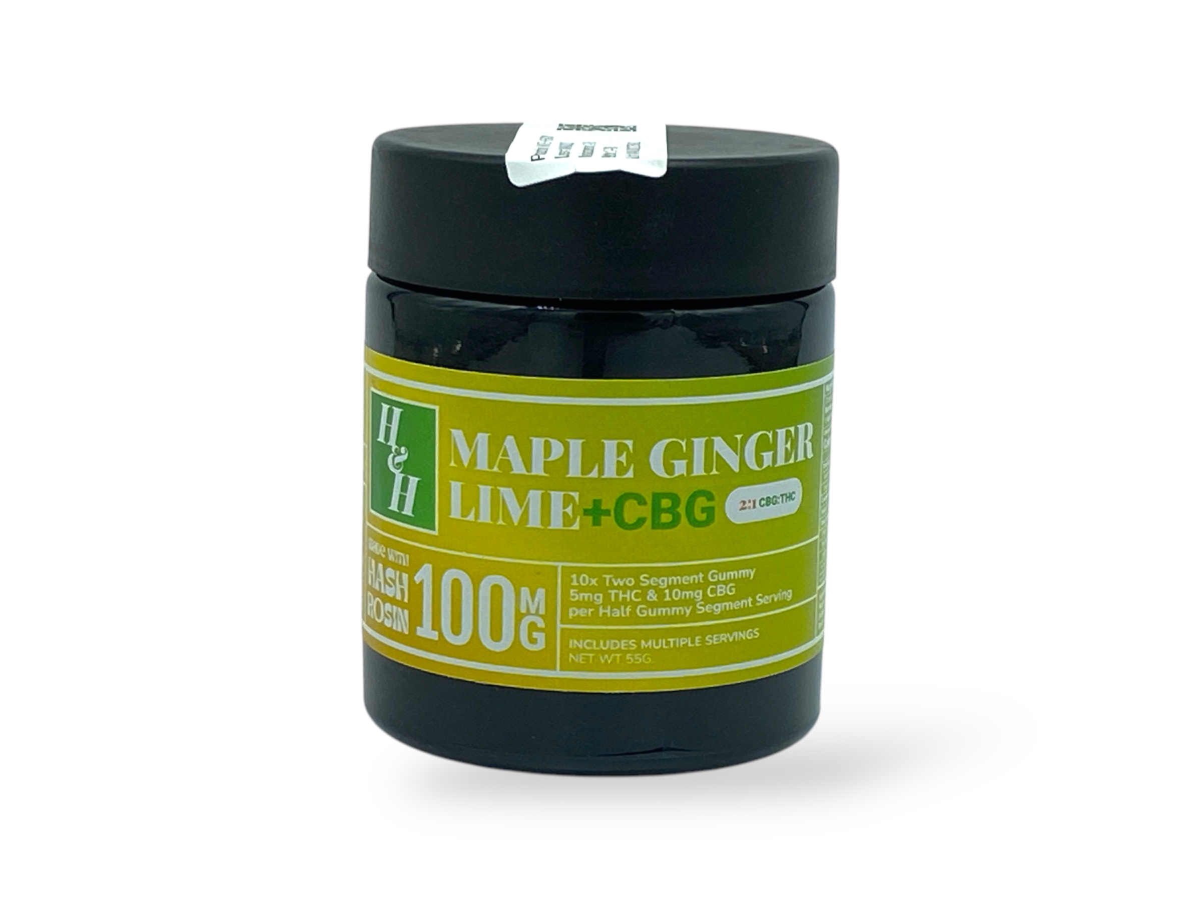 Photograph of product: Maple Ginger Lime 100mg au chocolat Rosin Gummies