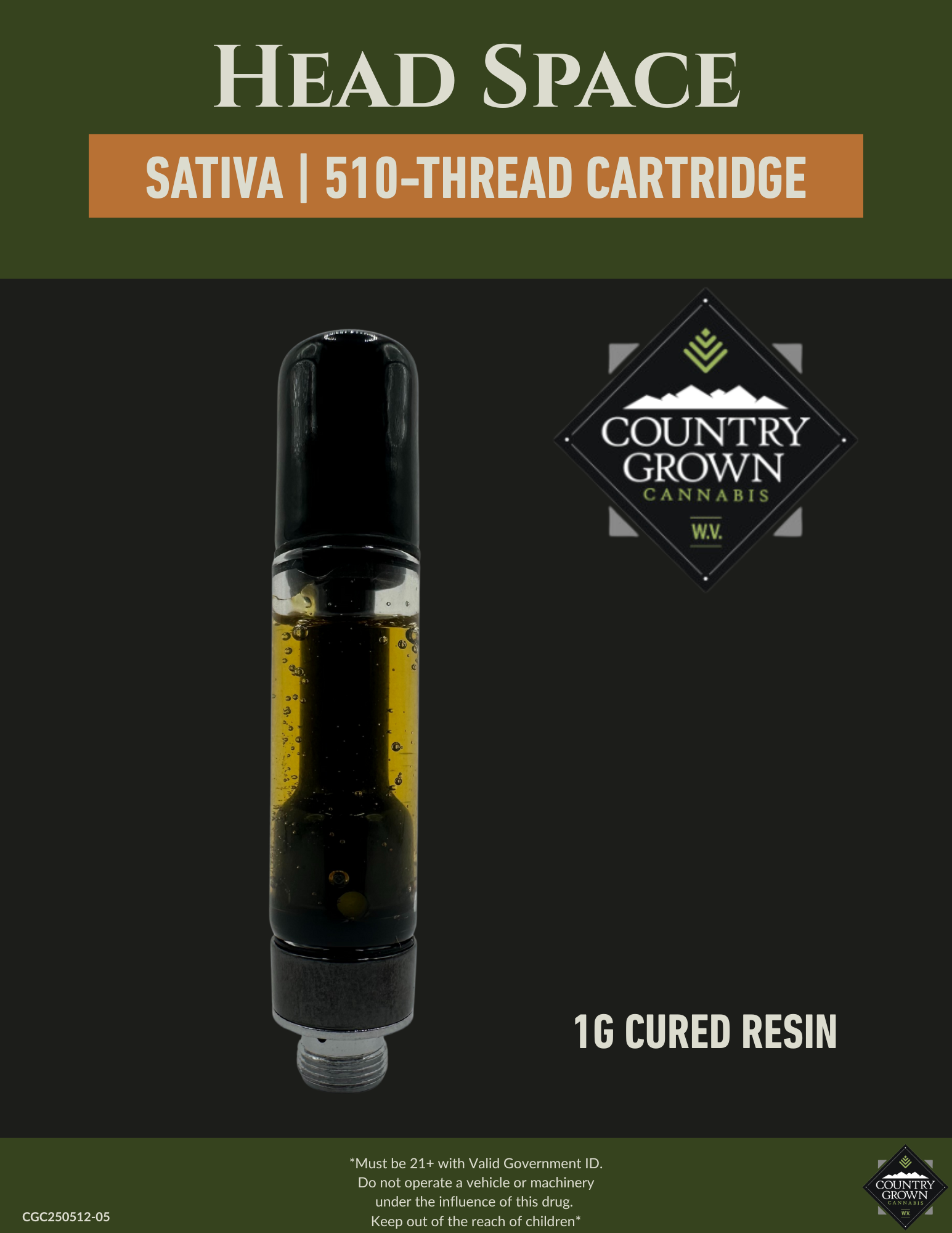 Photograph of product: Head Space Cured Resin Vape