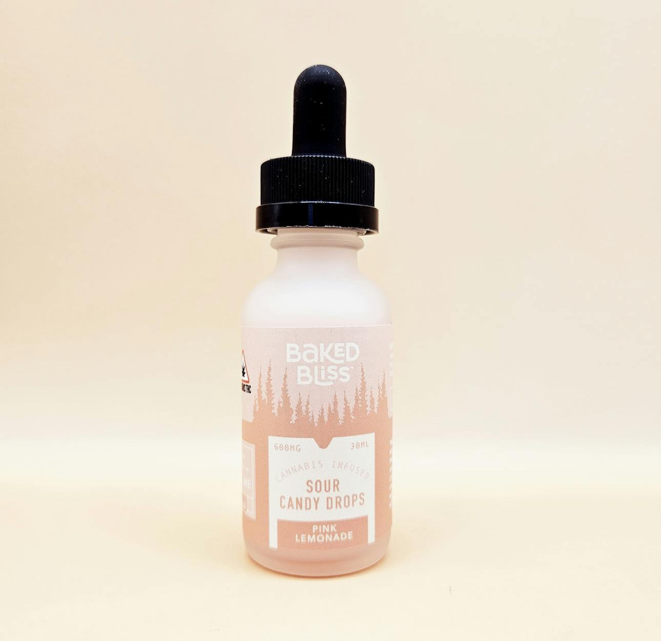 Photograph of product: Baked Bliss: 600mg Pink Lemonade Sour Candy Drops