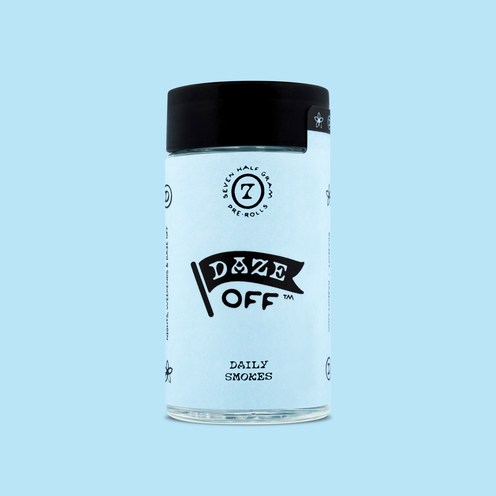 Photograph of product: DAZE OFF - PREROLL - 0.5G - 7PK - AIR OF MYSTERY - HYBRID
