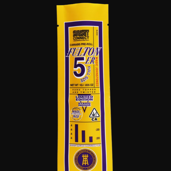 Photograph of product: MAGIC JOHNSTONED 'FULTON 5-ER' 1G PREROLL