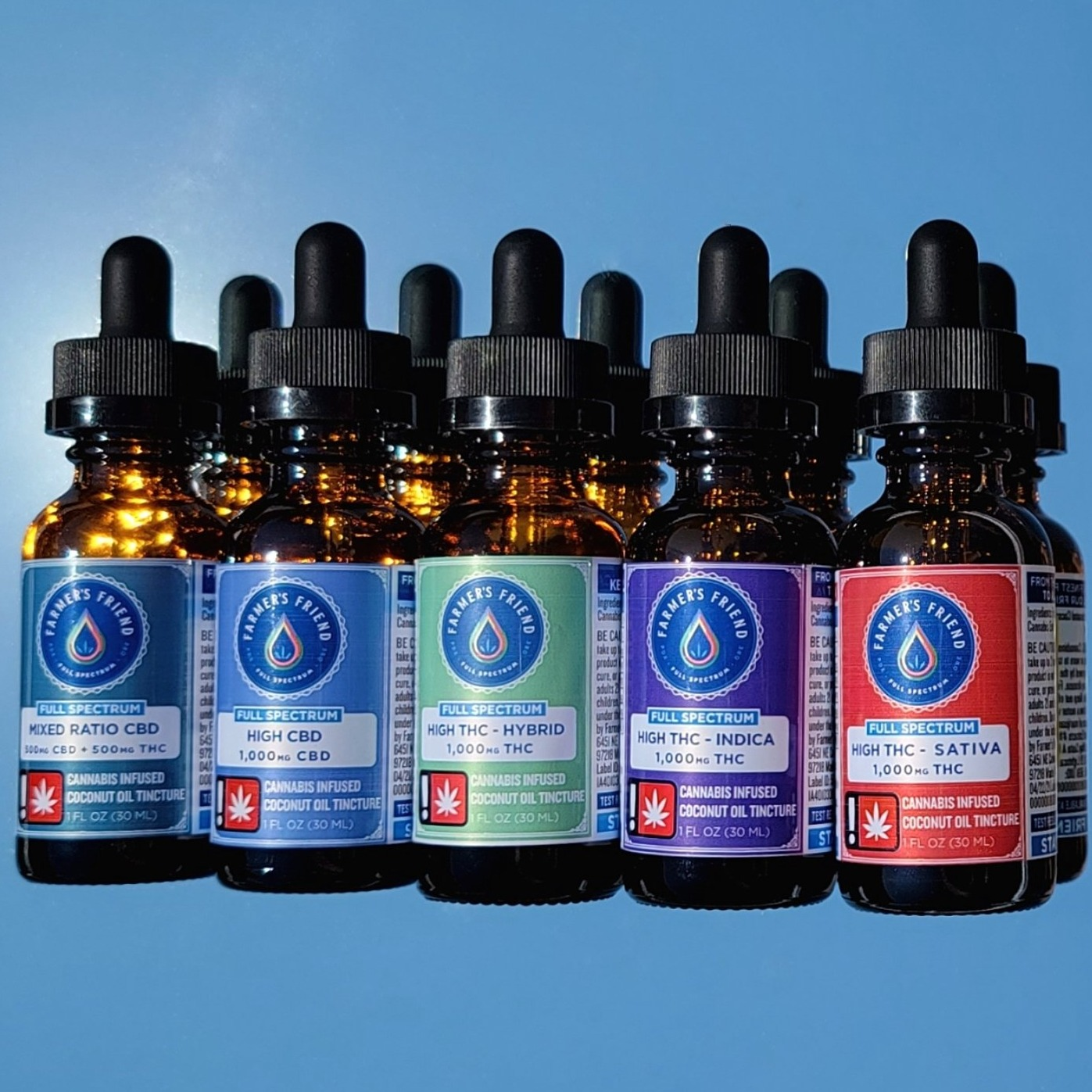 Photograph of product: FFE: 1:1:1:1 CBN:CBD:TH-oui:CBG 1200mg Tincture