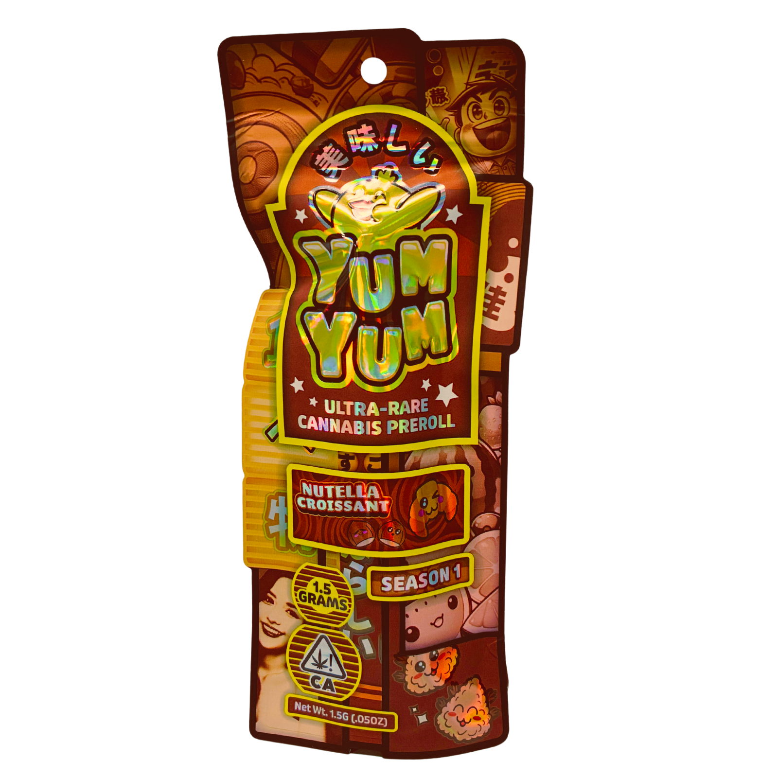 Photograph of product: Yum Yum | Nutella Croissant | 1.5 Preroll