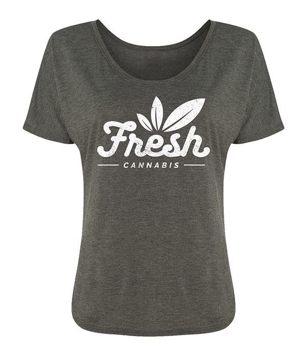 Photograph of product: RMH - T-Shirt - Off Shoulder - Grey (L)